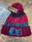 Junk Clothing pink/purple bobble hat